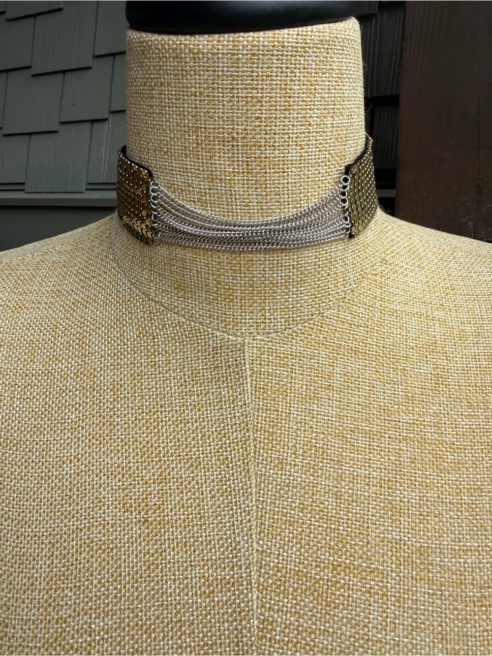 New🌟Free People-Metallic Silver Multi-Chain Choker Necklace